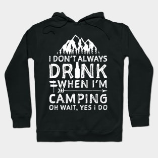 I Dont Always Drink When Im Camping Shirt Camping Beer Hoodie